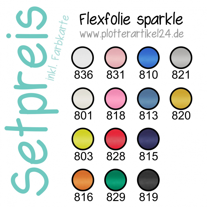 Flexfolie sparkel Set