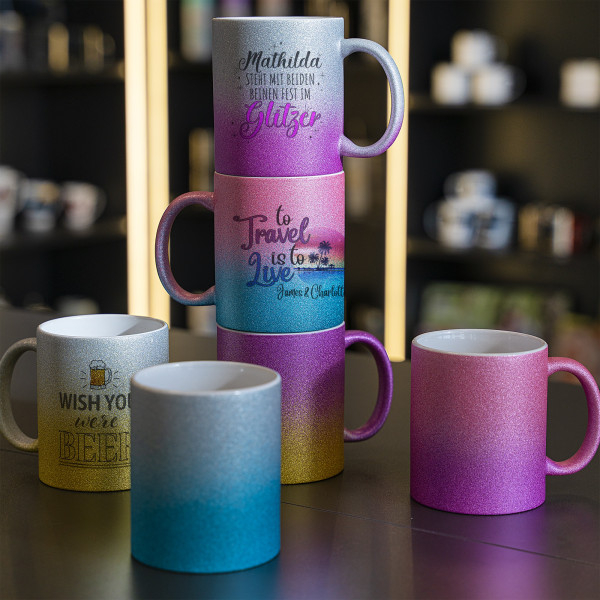 Keramiktasse SPARK-BC- mit Farbverlauf 11oz, Orca-Coating