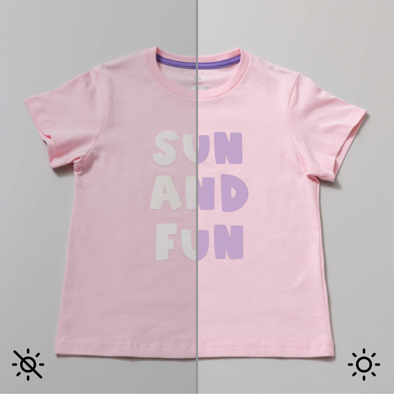 UV-aktiviertes Iron-On mit Farbver?nderung Violet 30,5x48,2 cm