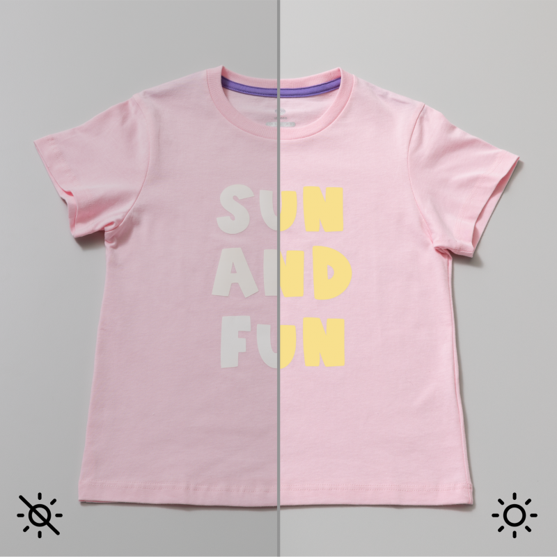 UV-aktiviertes Iron-On mit Farbver?nderung Yellow 30,5x48,2cm