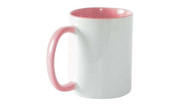 Keramiktasse 11oz, ORCA, innen und Henkel farbig