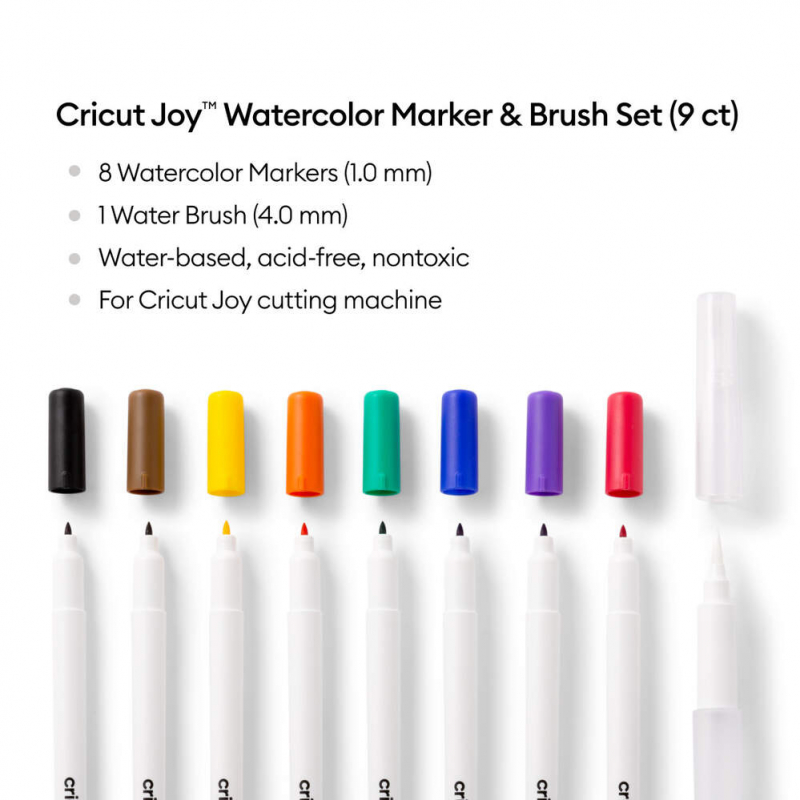 Cricut Joy™ Set mit Aquarellstiften & -pinsel (9 Stk.)
