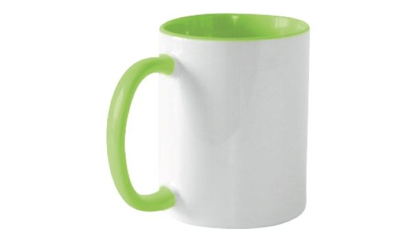 Keramiktasse 11oz, ORCA, innen und Henkel farbig