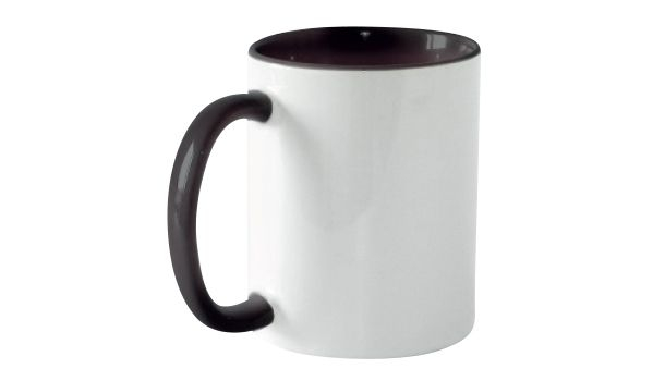 Keramiktasse 11oz, ORCA, innen und Henkel farbig