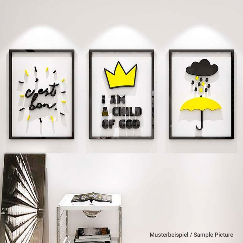 Acryl 3mm schwarz 30x30cm