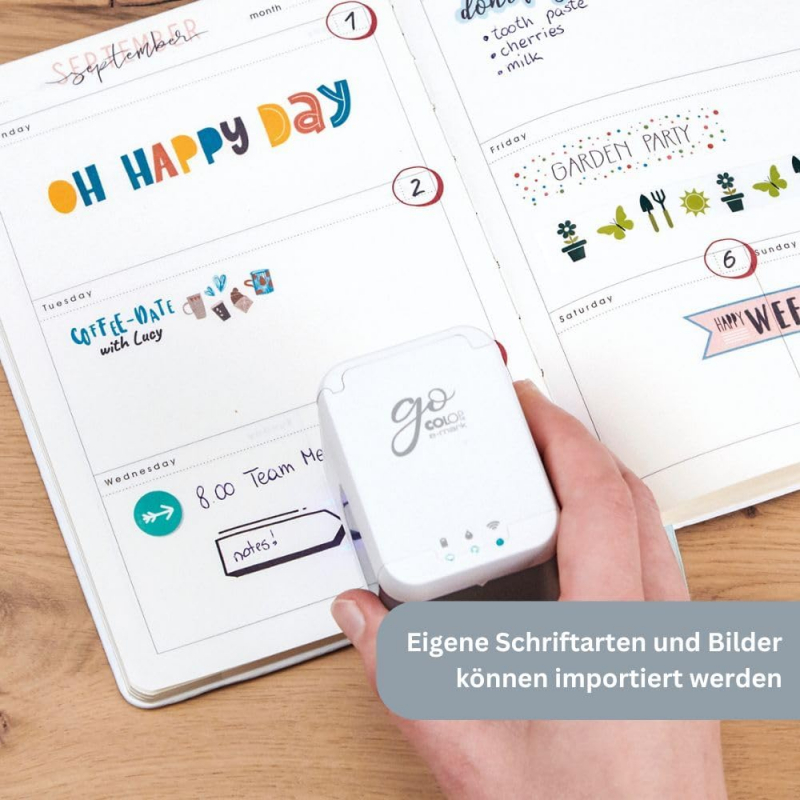 e-mark® go Mobiler Lifestyle-Drucker Set