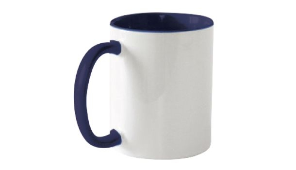 Keramiktasse 11oz, ORCA, innen und Henkel farbig