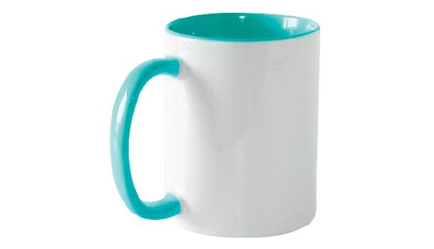 Keramiktasse 11oz, ORCA, innen und Henkel farbig