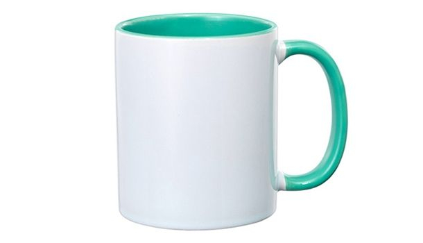 Keramiktasse 11oz, ORCA, innen und Henkel farbig