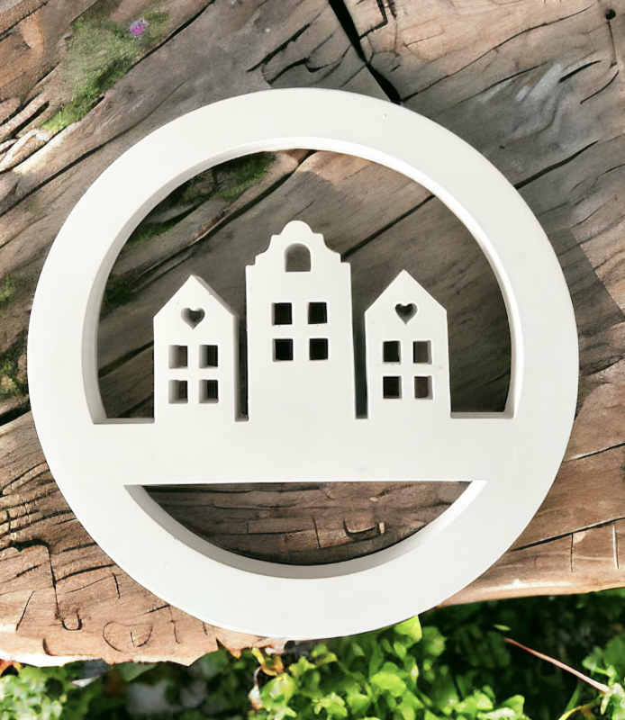 Häuserkranz ausgeschnitten - Haus Loop - 17 cm (copy)