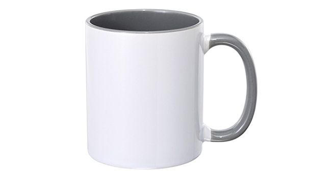 Keramiktasse 11oz, ORCA, innen und Henkel farbig