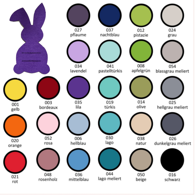 Filz - Hase 15cm hoch