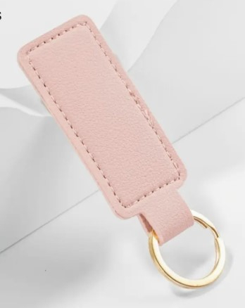 Elegante Kunstleder-Schlüsselanhänger