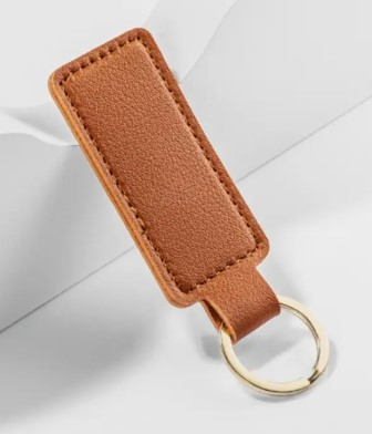 Elegante Kunstleder-Schlüsselanhänger