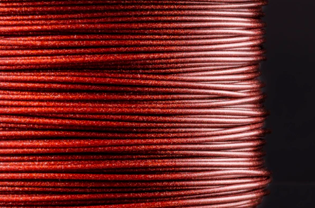 Glitzer PLA Oxidrot