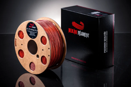 Glitzer PLA Oxidrot