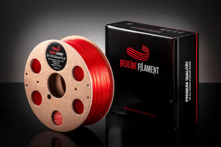 Glitzer PLA Rot