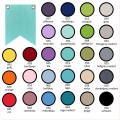 Filz - Wimpel 5cm breit