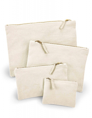 Canvas Accessory Pouch Baumwolltasche mit Reißverschluss