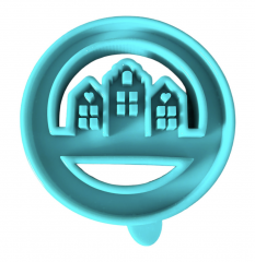 Häuserkranz ausgeschnitten - Haus Loop - 17 cm (copy)