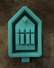 Lichterhaus mit Fenster & Herz groß 12,5 cm