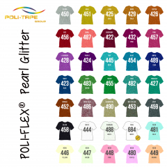Flexfolie glitter (POLI-FLEX® Pearl Glitter)