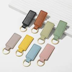 Elegante Kunstleder-Schlüsselanhänger